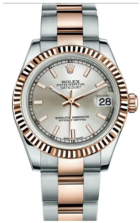 rolex uhr silber